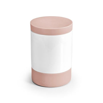 Boîte à friandises Coppa Nude / rose en porcelaine avec détails en silicone